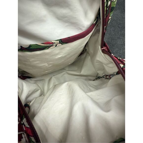 Vera Bradley burgundy lunch bag with ID holder #school #lunch - Picture 6 of 6